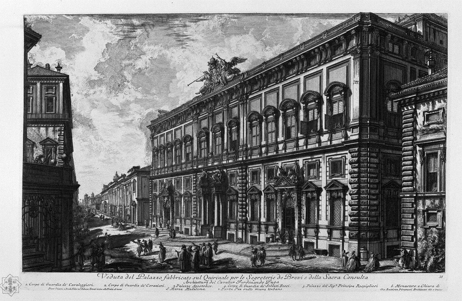 View of the Farnese Palace - Giovanni Battista Piranesi - WikiArt.org ...