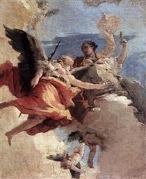Allegory of Strength and Wisdom - Giambattista Tiepolo