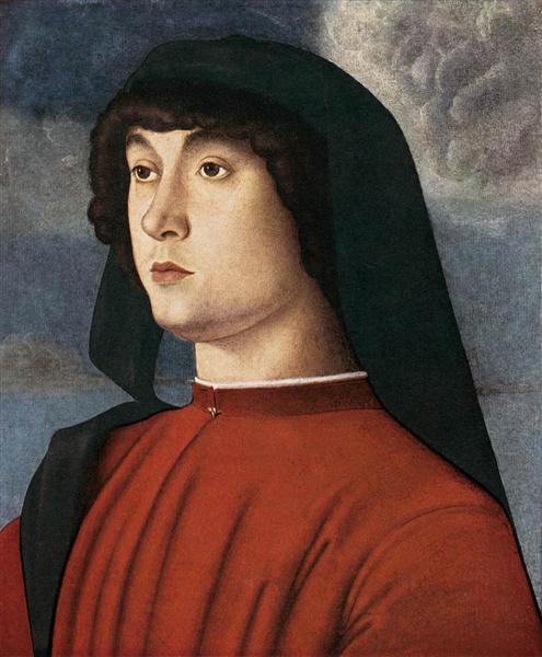 Portrait of a Young Man in Red, 1485 - 1490 - Giovanni Bellini