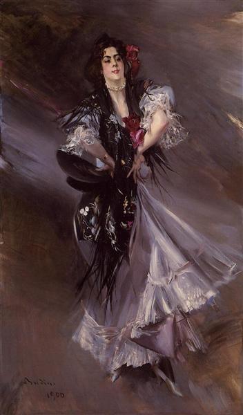 Portrait of Anita de la Ferie - The Spanish Dancer, 1900 - Джованні Болдіні