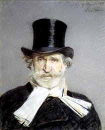 Retrato de Guiseppe Verdi (1813-1901) - Giovanni Boldini