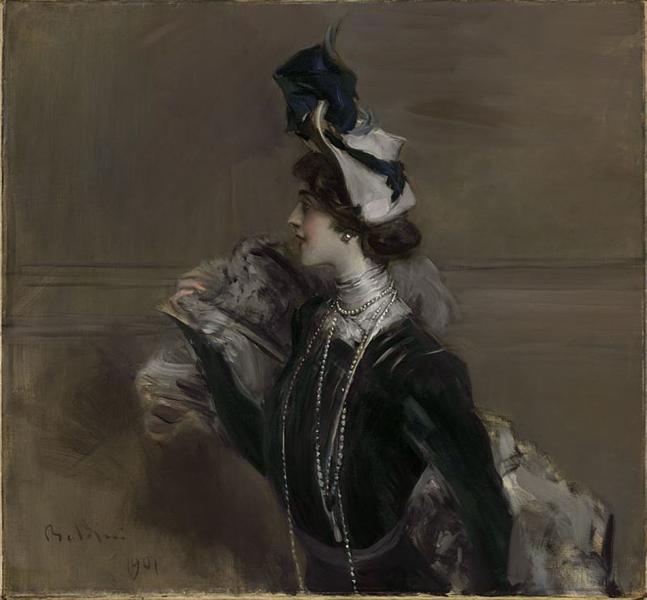 Portrait of Mme. Lina Cavalieri, 1901 - 乔瓦尼·波尔蒂尼