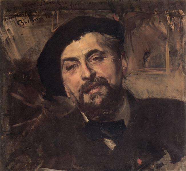 Portrait of the Artist Ernest Ange Duez, 1896 - Джованні Болдіні