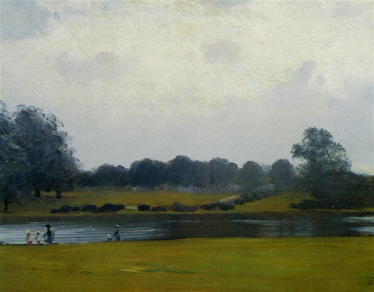 The Serpentine, Hyde Park, London, 1874 - 1877 - Giuseppe De Nittis