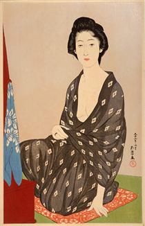 Woman in Summer Garment - Hashiguchi Goyō