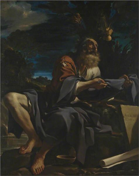 Elijah fed by Ravens, 1620 - Guercino