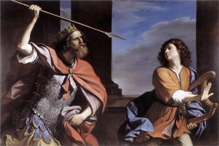 Saul Attacking David, 1646 - Guercino