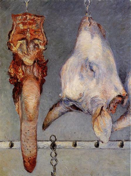 Calf, Head and Ox Tongue, c.1882 - Gustave Caillebotte