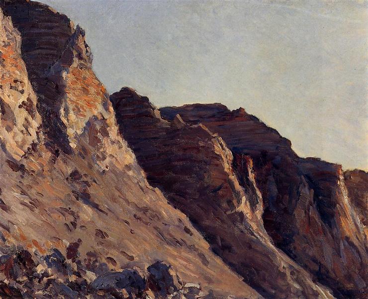 Cliff at Villers sur Me, c.1880 - Gustave Caillebotte