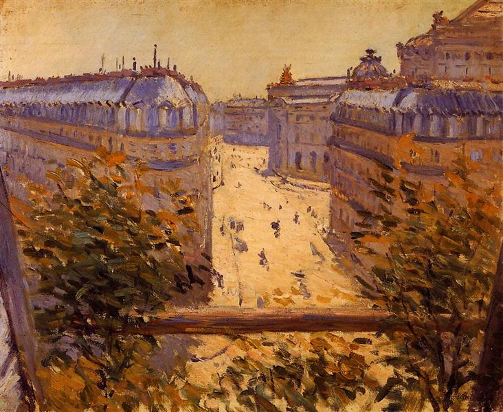 Rue Halevy, Balcony View, 1878 Gustave Caillebotte
