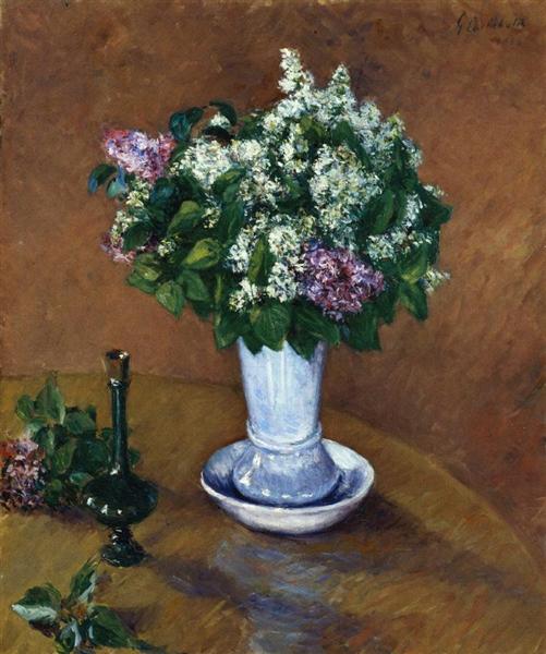 Still Life with a Vase of Lilacs, 1883 - Gustave Caillebotte