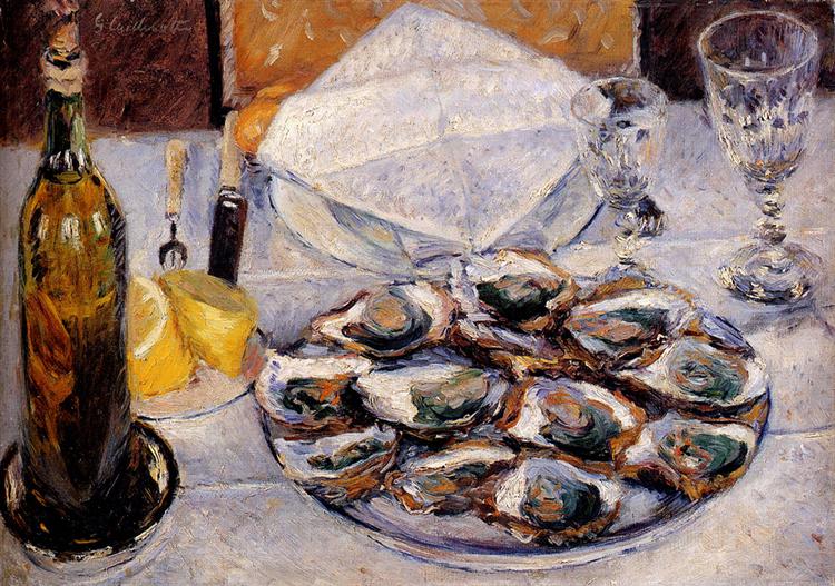 Still Life with Oysters, 1881 - Gustave Caillebotte