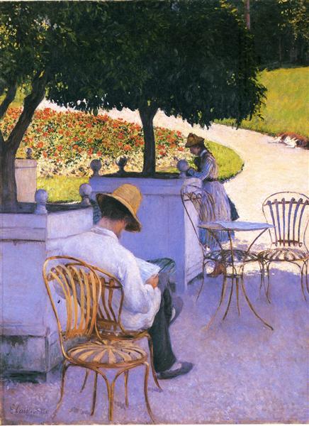The Orange Trees or The Artist's Brother in His Garden, 1878 - Gustave Caillebotte