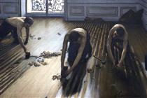Los acuchilladores de parqué - Gustave Caillebotte