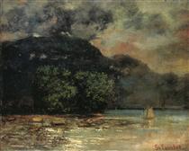 Lake Geneve before the Storm - Gustave Courbet