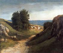 Paysage Guyere - Gustave Courbet