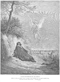 Elijah Is Nourished by an Angel - Gustave Doré