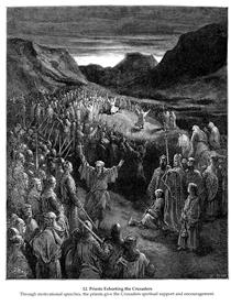Sacerdotes Exortando os Cruzados - Gustave Doré