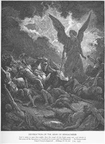 Exército de Senaqueribe é Destruído - Gustave Doré