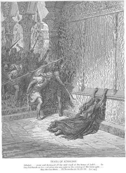 The Death of Athaliah - Gustave Dore