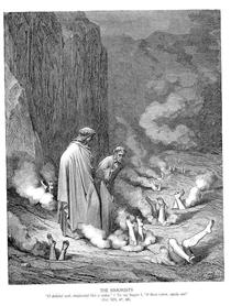 A Punição dos Simonistas - Gustave Doré