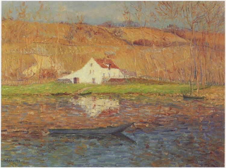 By the Loing River - Gustave Loiseau