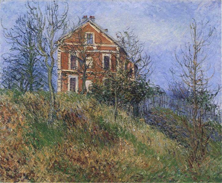 Red House Near Port Marly - Gustave Loiseau