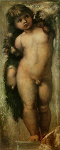 Copy of Raphael's Cherub - Gustave Moreau
