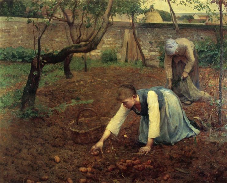 The Potato Gatherers, 1891 - Ги Роуз