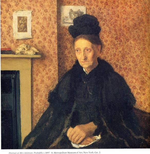Portrait of Mrs Atkinson, c.1897 - c.1898 - Гвен Джон