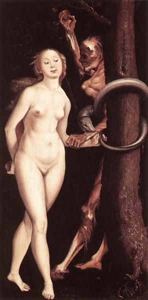 Eve, the Serpent and Death, 1510 - Ганс Бальдунг