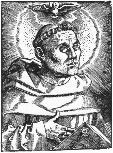 Portrait of Martin Luther, 1521 - Ганс Бальдунг