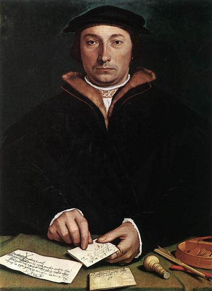 Portrait of Dirk Tybis, 1533 - Hans Holbein the Younger