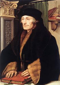 Portrait of Erasmus of Rotterdam - Ганс Гольбейн Младший
