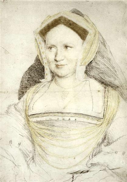 Portrait of Lady Mary Guildford, 1527 - Hans Holbein the Younger