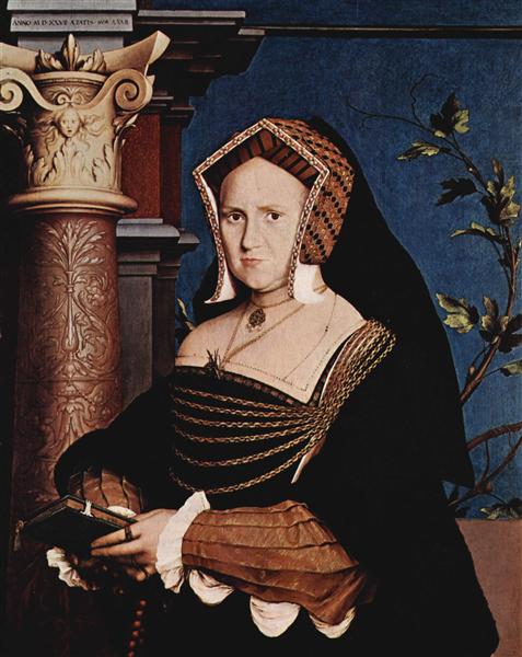 Portrait of Mary Wotton, Lady Guildenford, 1527 - Hans Holbein, o Jovem