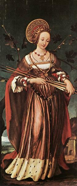 St. Ursula, c.1523 - Ганс Гольбейн Младший