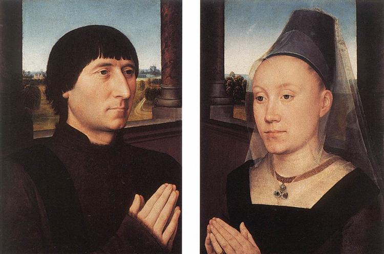 Портрет Виллема Мореля и его жены, c.1482 - Ганс Мемлинг