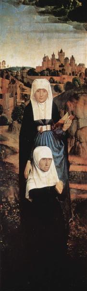 Молящийся донатор со святыми, 1470 - Ганс Мемлинг