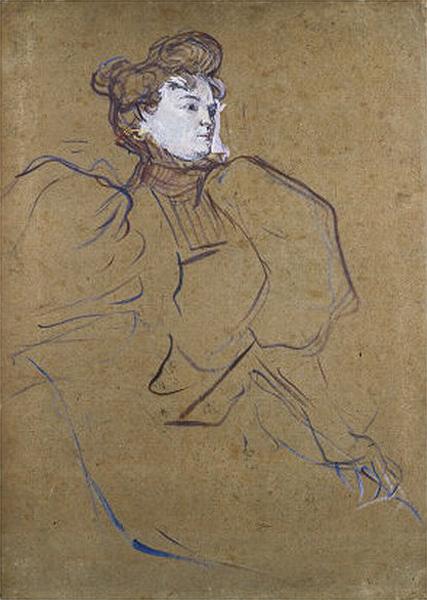 Portrait of Misia Natanson - 亨利·德·土魯斯-羅特列克