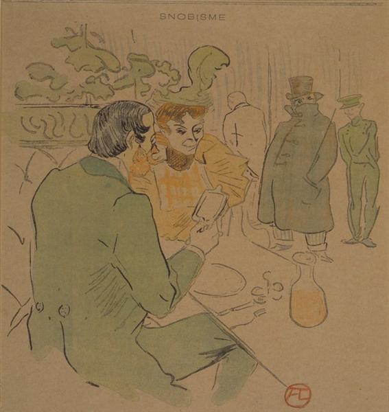 Snobisme, c.1897 - Анрі де Тулуз-Лотрек