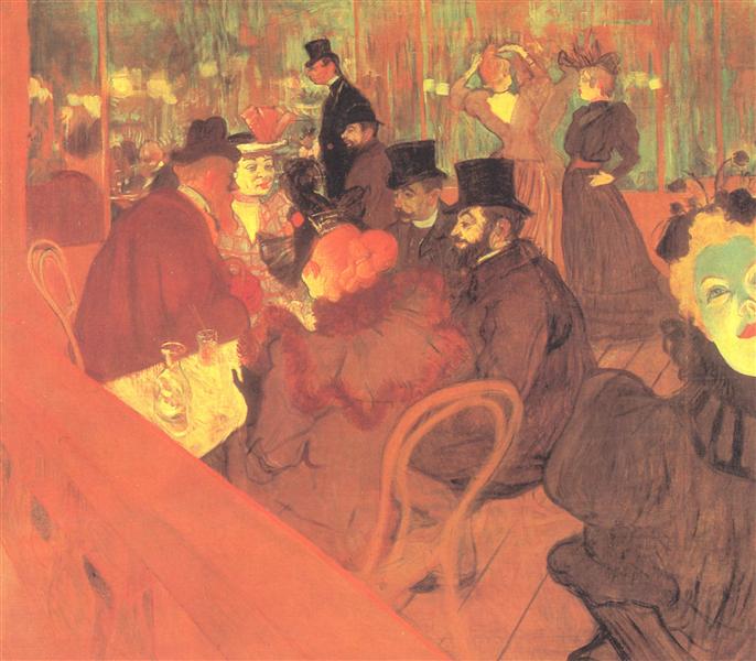 The Promenoir the Moulin Rouge, 1892 - 1895 - 亨利·德·土魯斯-羅特列克