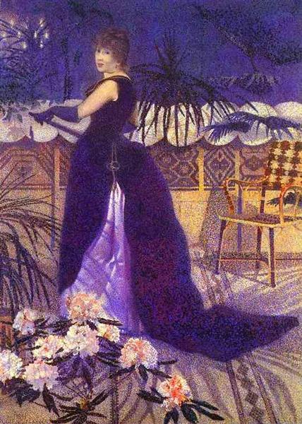 Mme. Hector France, nee Irma Clare and Later, 1891 - Henri Edmond Cross