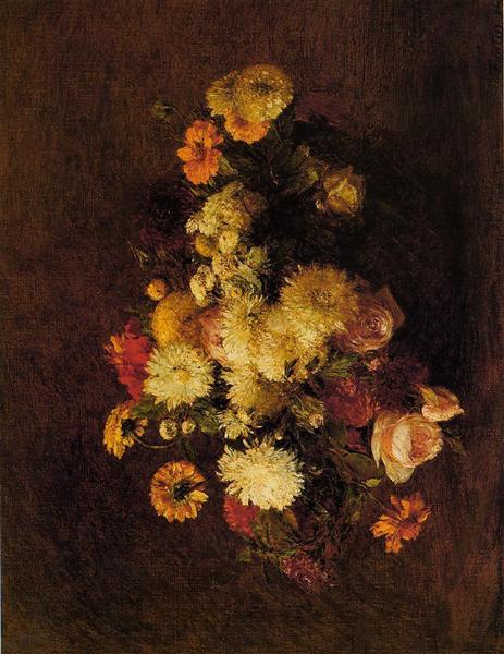 Bouquet of Flowers, 1894 - Анрі Фантен-Латур