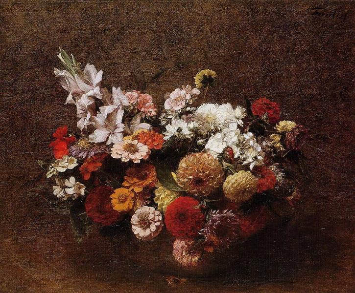 Bouquet of Flowers, 1900 - 方丹‧拉圖爾
