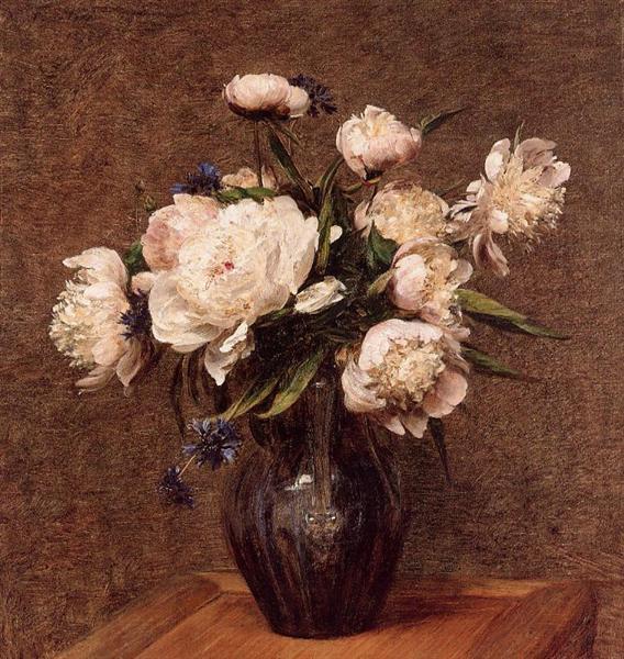 Bouquet of Peonies, 1878 - Анрі Фантен-Латур