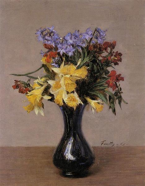 Spring Flowers, c.1869 - Анрі Фантен-Латур