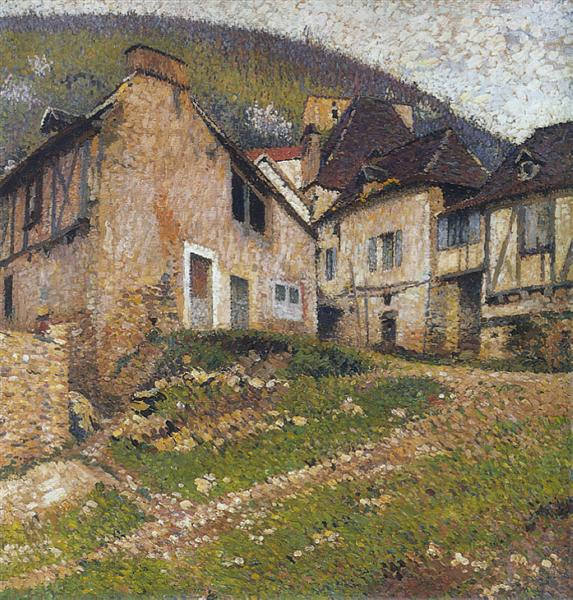 Houses in the Village - Анрі Мартен