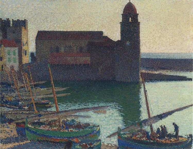 The Port of Collioure - Анрі Мартен