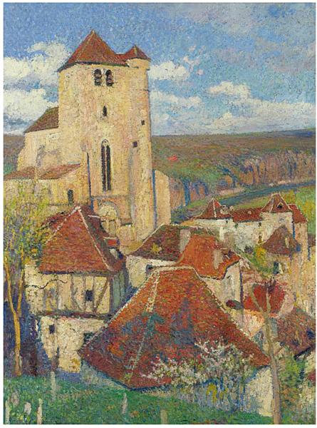 The Village Saint Cirq Lapopie - Анрі Мартен